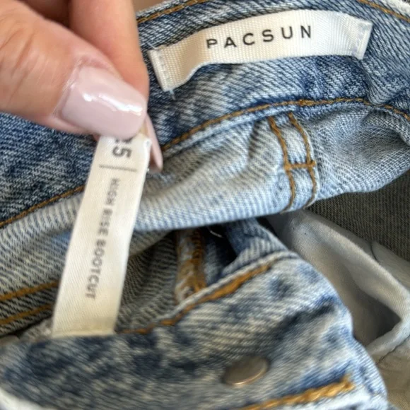 PacSun Eco Medium Indigo High Rise Bootcut Jeans - Picture 10 of 11